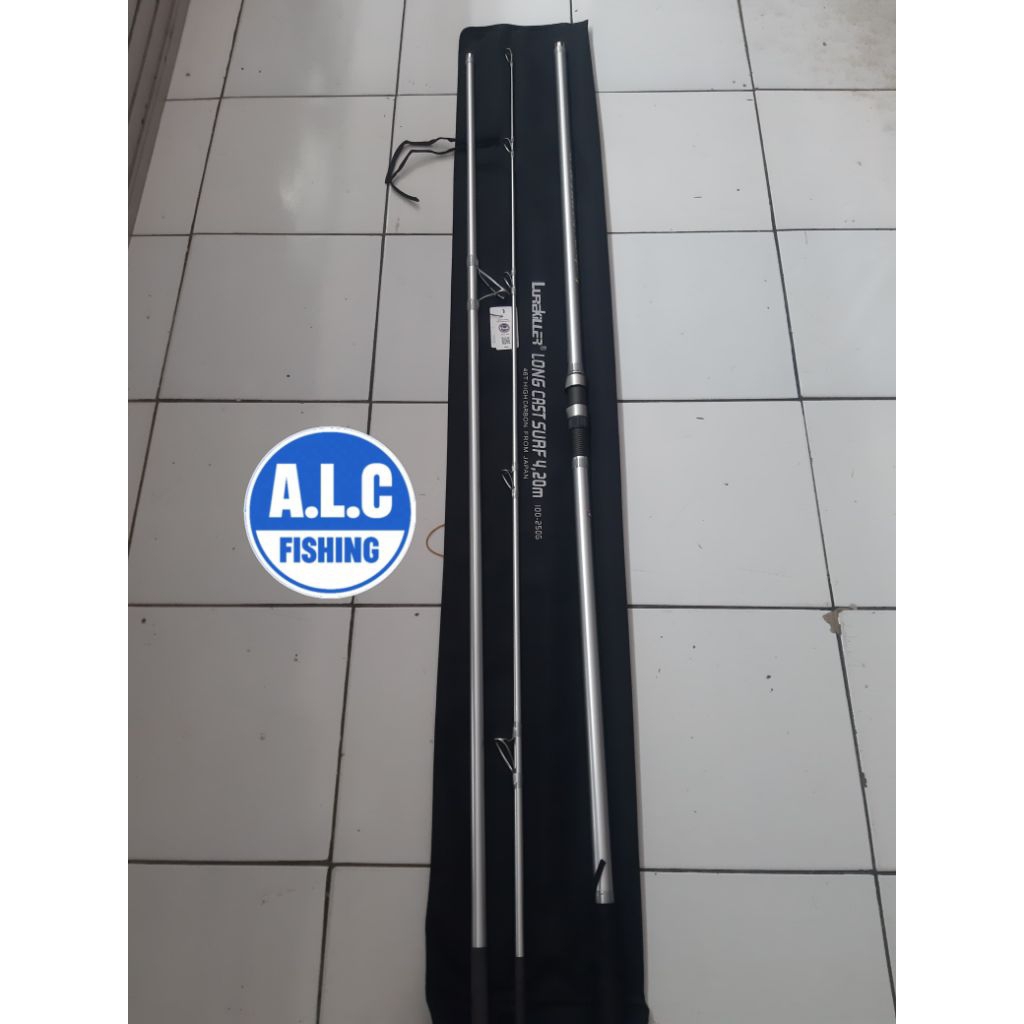 joran lurekiller long cast surf 420 cw 100 250g rod pancing lure killer Pasiran karangan  sambung 3 
