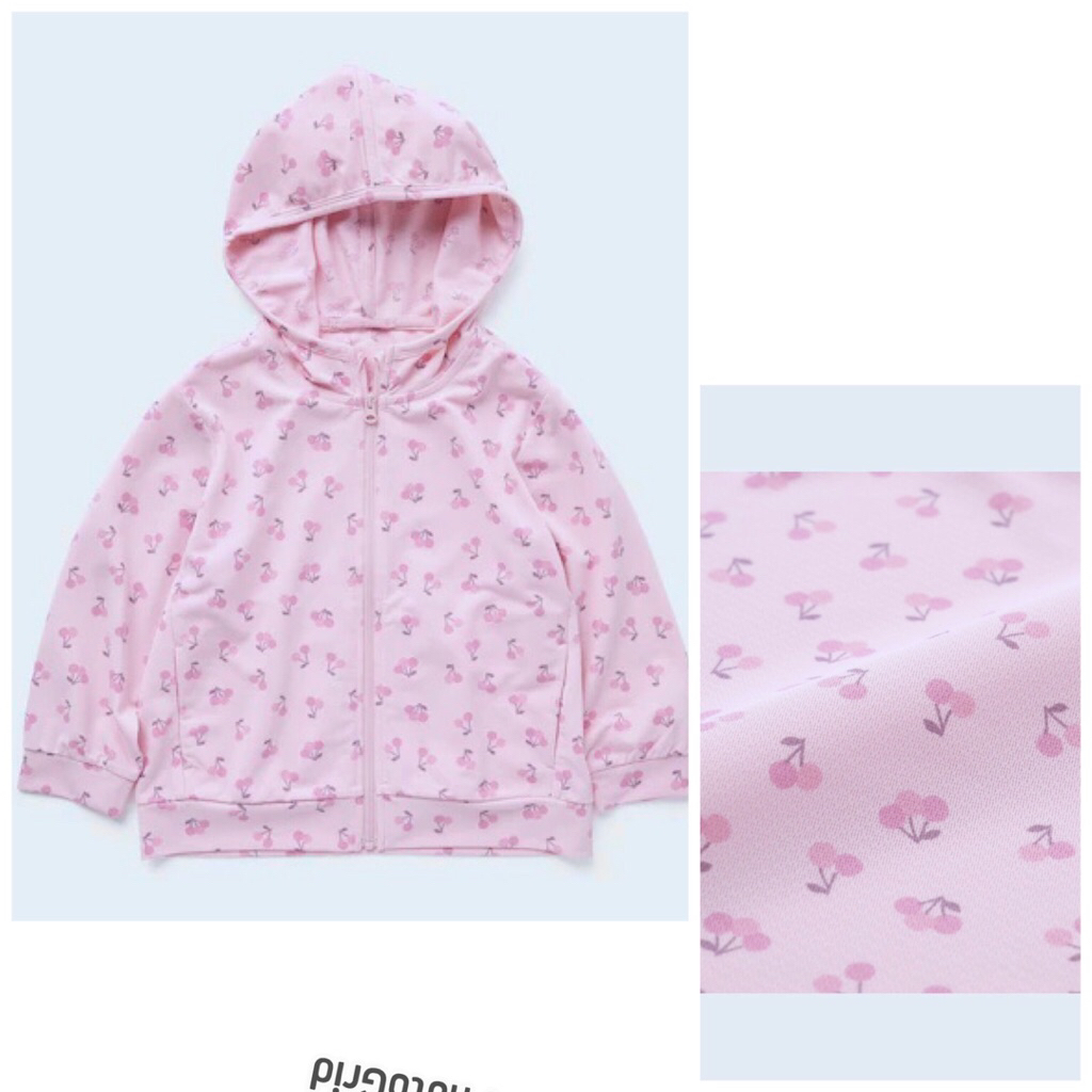 jaket hoodie Uniqlo airism sz 100 cherry