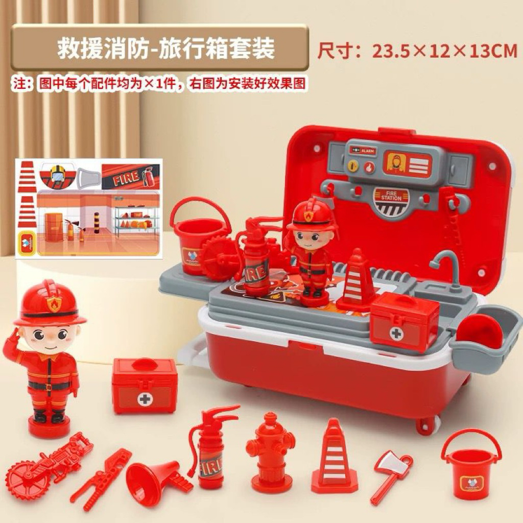 FIRE FIGHTER TROLLEY BAG MINI 9988-156