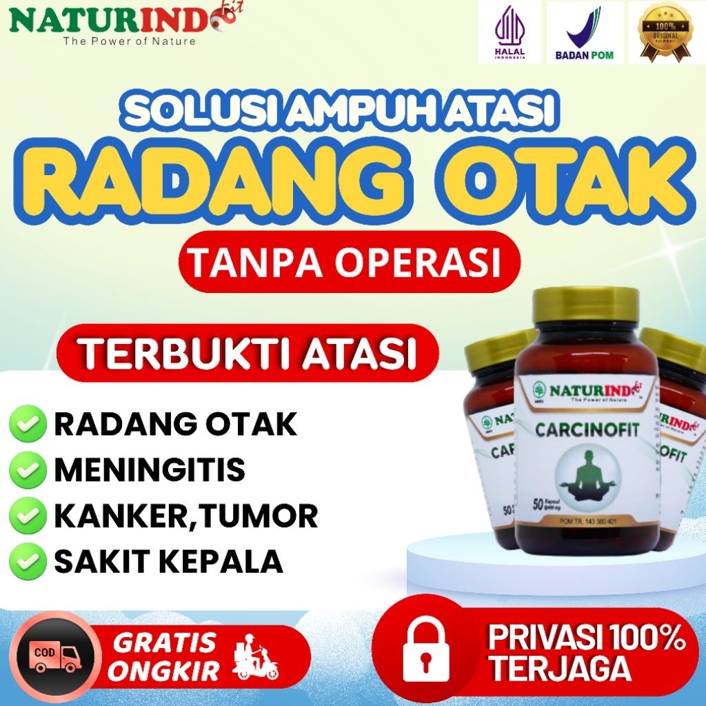 Obat Meningitis Radang Otak Kanker Otak Radang Selaput Otak CARCINOFIT NATURINDO