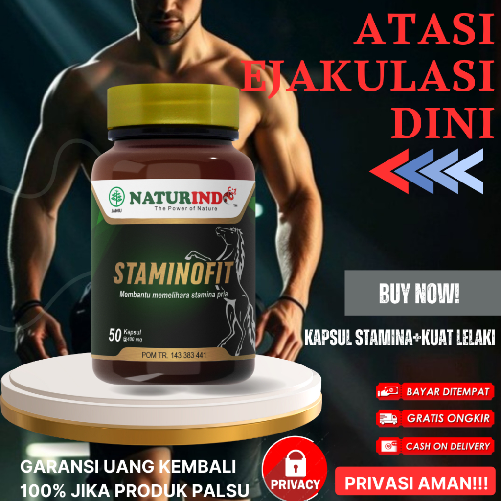 Staminofit Naturindo Atasi lemah Syahwat Stamina Pria Perkasa Ejakulasi dini Alami Ampuh
