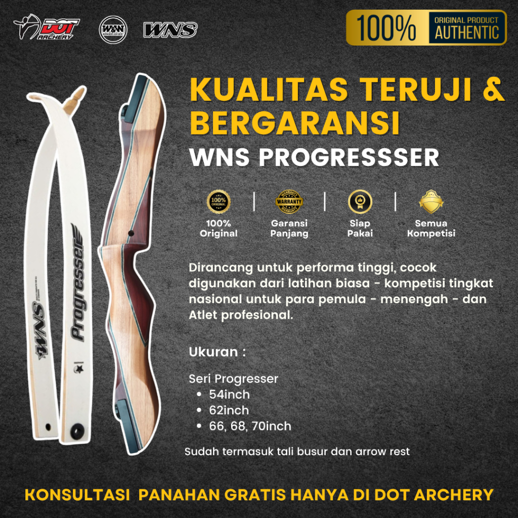 Busur Panahan Wns | Bowset Wns Progresser by Win&win Korea Original | Pemula & Profesional