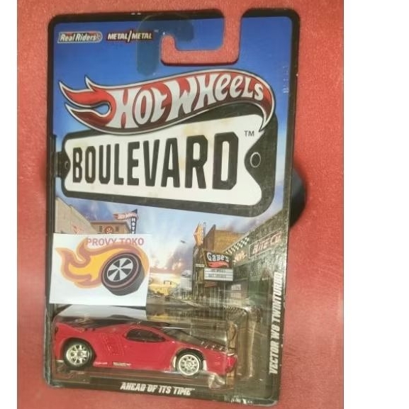 Hotwheels Boulevard Vector W8 Twin Turbo Bannya Karet rare