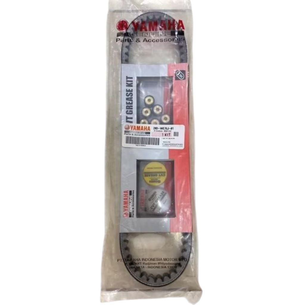V BELT VANBEL KARET SABUK PENGGERAK PANBEL MATIK MIO SPORTY SET + ROLLER 28D-WE76J-01 ORI YAMAHA GEN