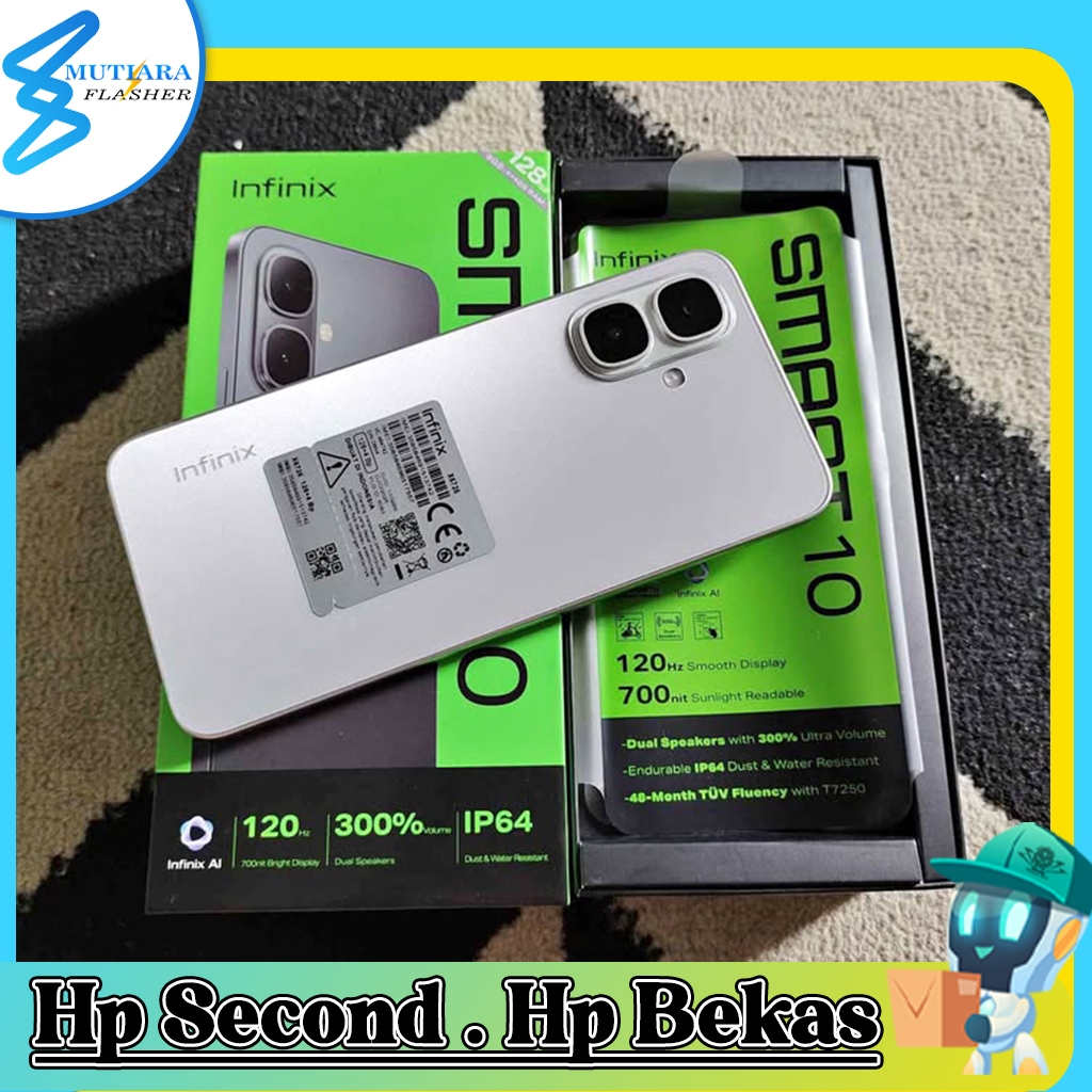 Infinix Smart 10 Ram 4/64GB | Ram 4/128GB Second Original