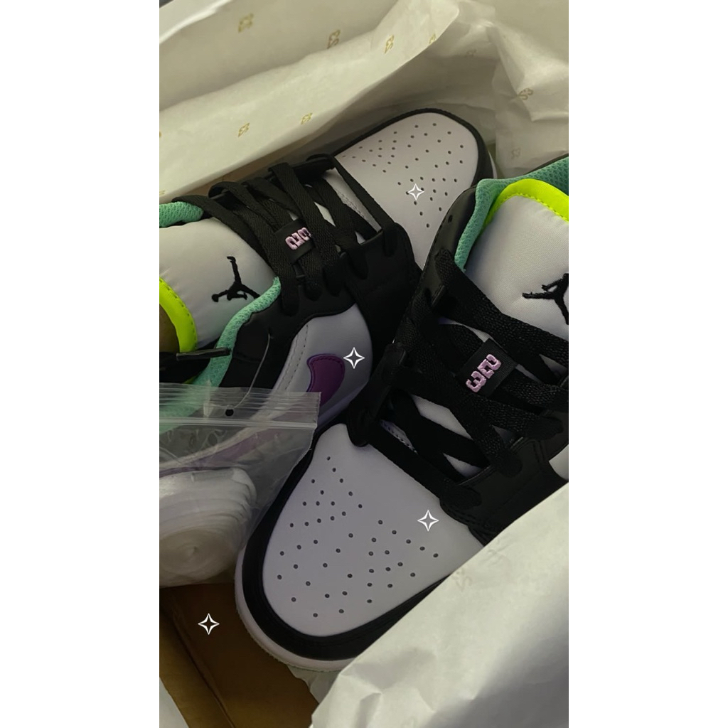 Air Jordan 1 Low Black White