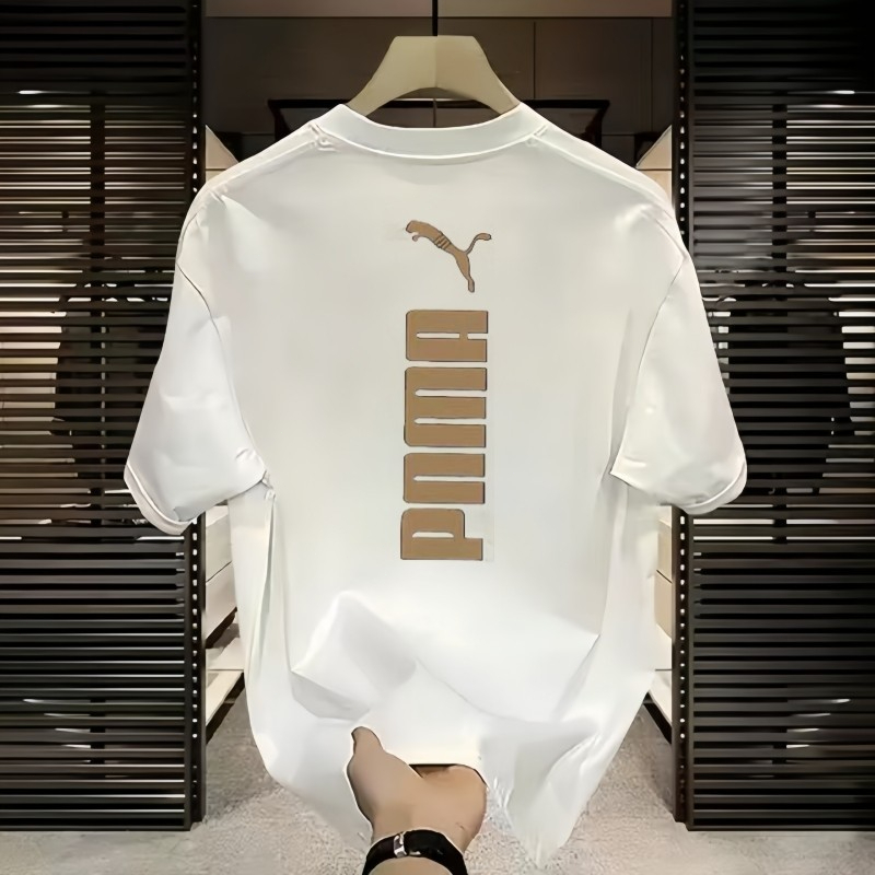 COD Kaos OOTD Pria Baju Hitam Puma untuk Penampilan Stylish Olahraga Harian Mewah