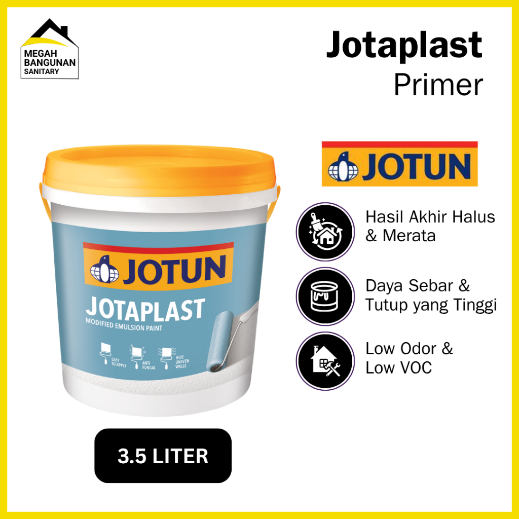 Cat Jotun Jotaplast 3.5 L White Cat Tembok Dinding Jotaplast Putih