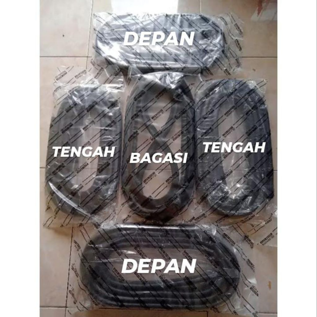 KARET BALON PREDAM BODY PINTU BAGASI MOBIL KIJANG SUPER /KIJANG GRAND EXTRA (1986_1996) FULL SET ATA