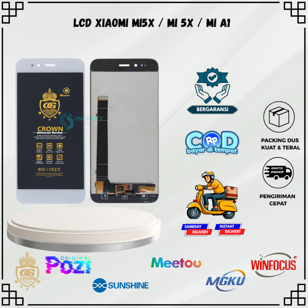 LCD XIAOMI MI5X / MI A1 TOUCHSCREEN FULLSET COMPLETE ORIGINAL