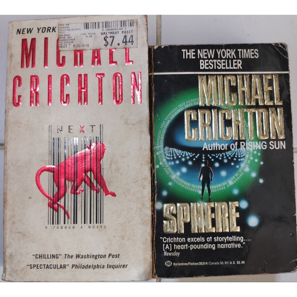 NOVEL IMPORT MICHAEL CRICHTON BEKAS ORIGINAL