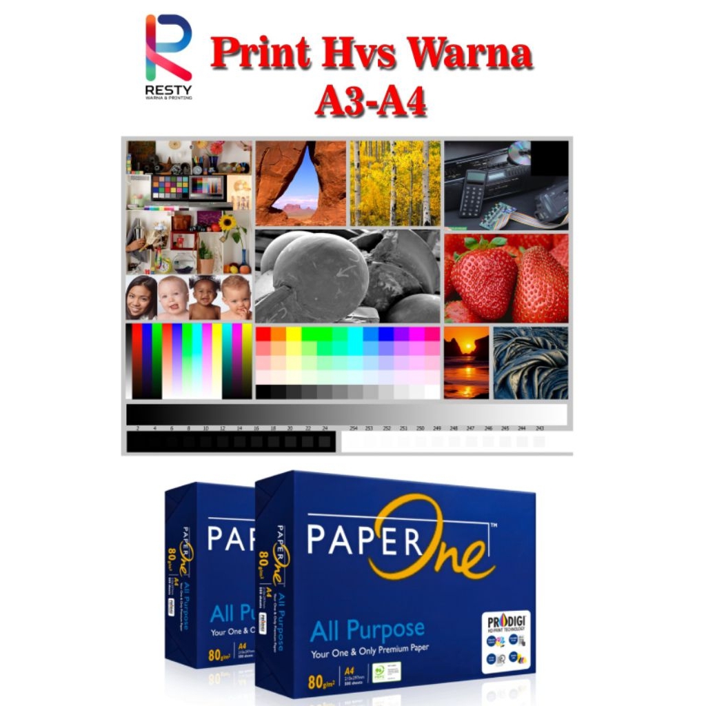 PRINT HVS WARNA A3-A4