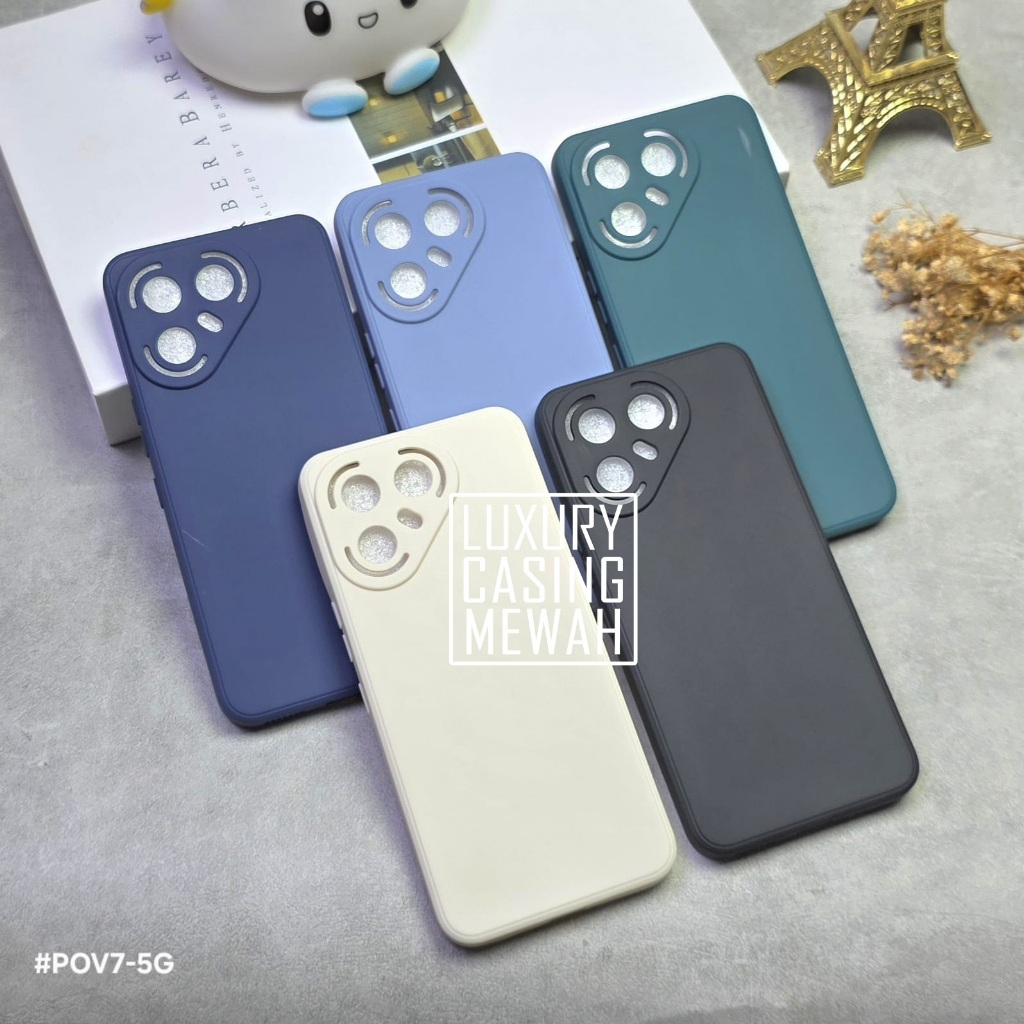 Case Tecno Pova 7 5G Tecno Pova 7 4G Tecno Pova 7 Ultra Premium Softcase Macaron Square Warna / Squa