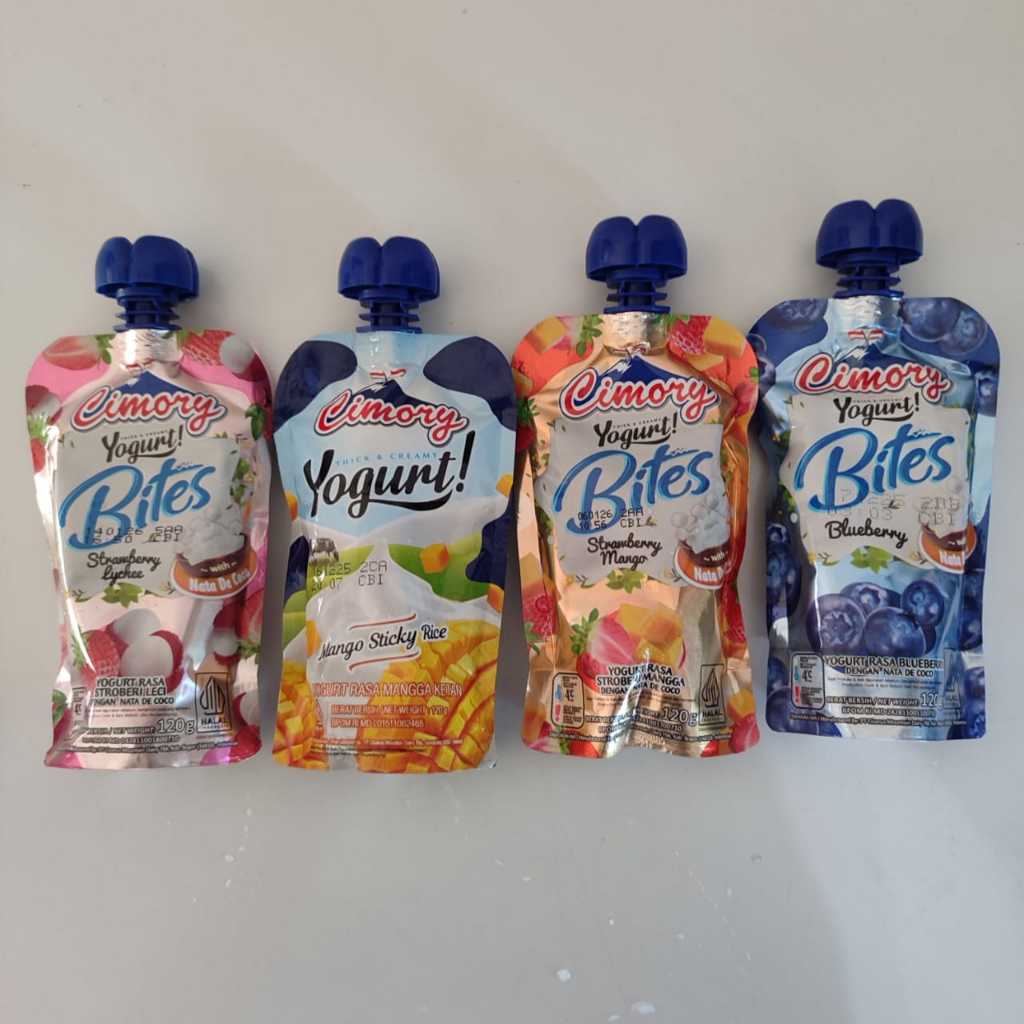 Promo Cimory Yogurt Bites squaz 120gr mix rasa / Cimory Yoghurt Squeeze stik STICK