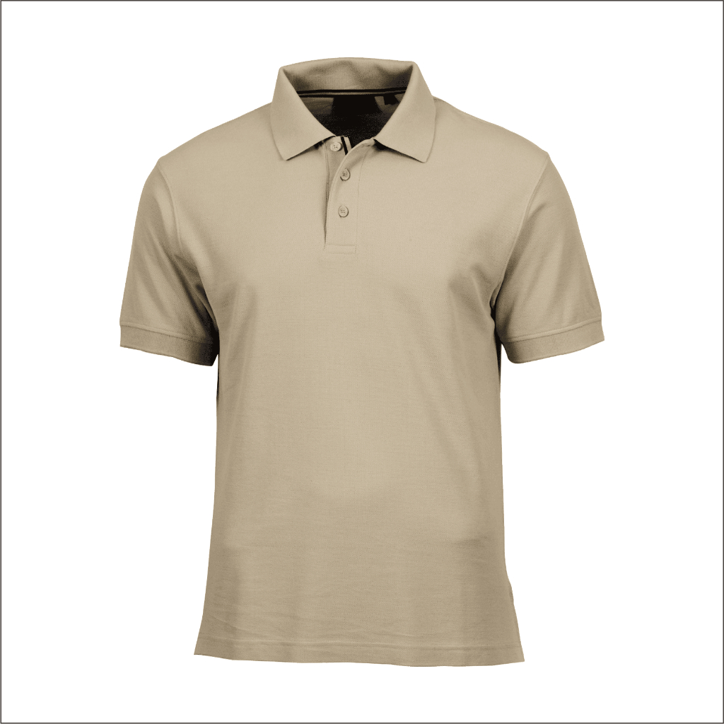 KAOS KERAH / POLO SHIRT REGULAR PENDEK - WARNA COKLAT SUSU - AWESAM
