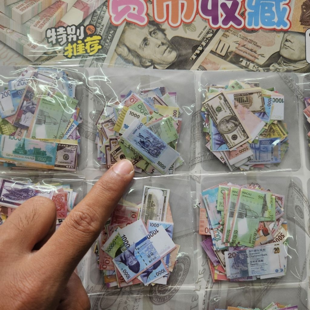 miniatur uang uangan dolar / money toys / mainan hitung