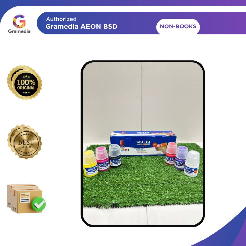 MNH- GIOTTO DECOR ACRYLIC 25ML 12 PCS - GRAMEDIA AEON MALL BSD