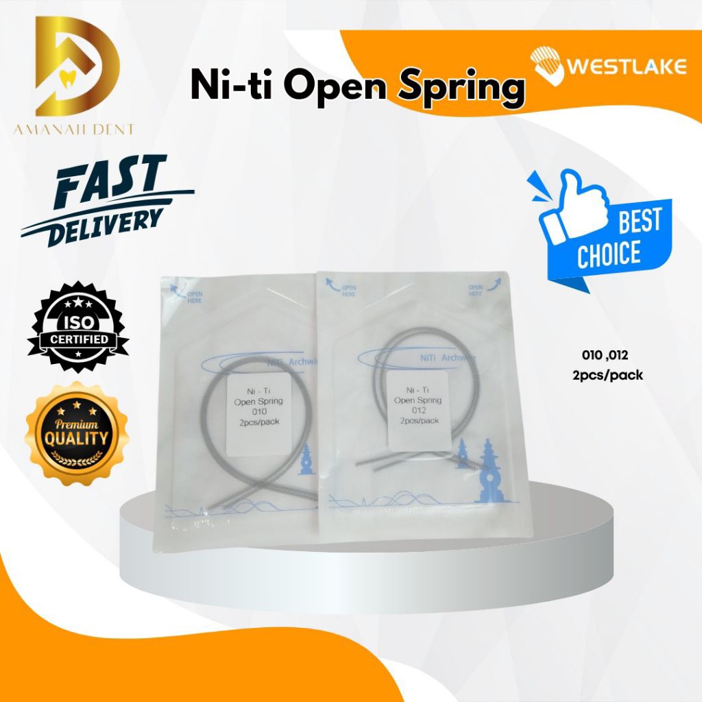 Ni-ti open spring/ open spring orthodontics/ open coil spring
