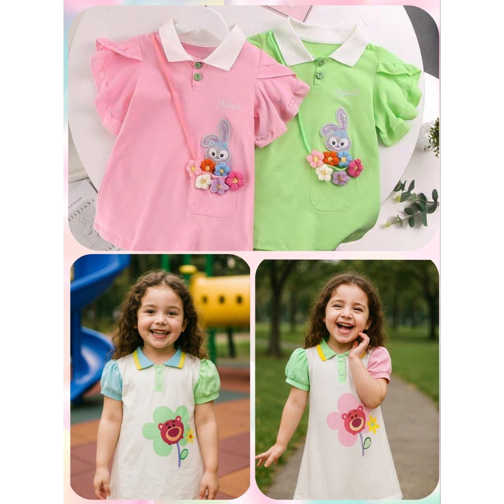 DASTER IMPORT ANAK / DASTER ANAK MURAH / DASTER ANAK TANGGUNG / DRESS ANAK KATUN RAYON / DRESS ANAK 