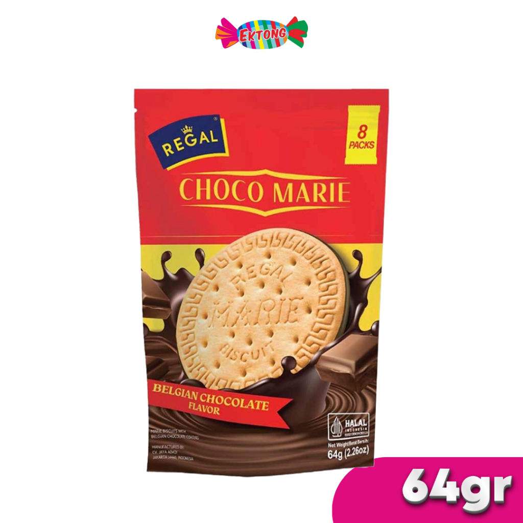 Regal Choco Marie Pouch 64gr / Biskuit Susu