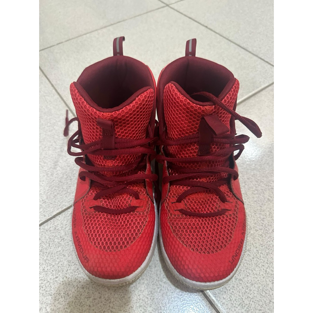 preloved under armour jet basketball shoes red