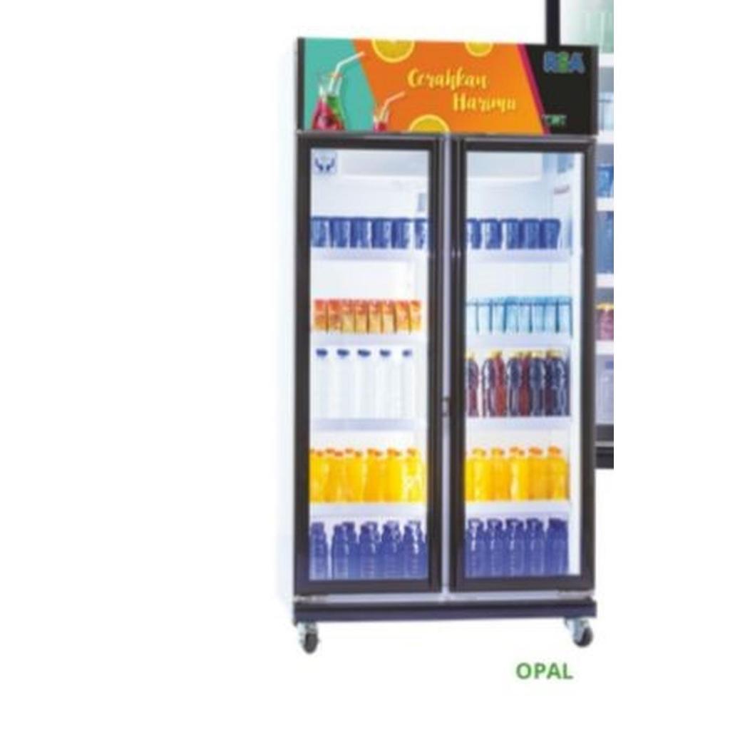 RSA Showcase 2 pintu OPAL Display Chiller Cooler 575 Liter Garansi 3 Tahun