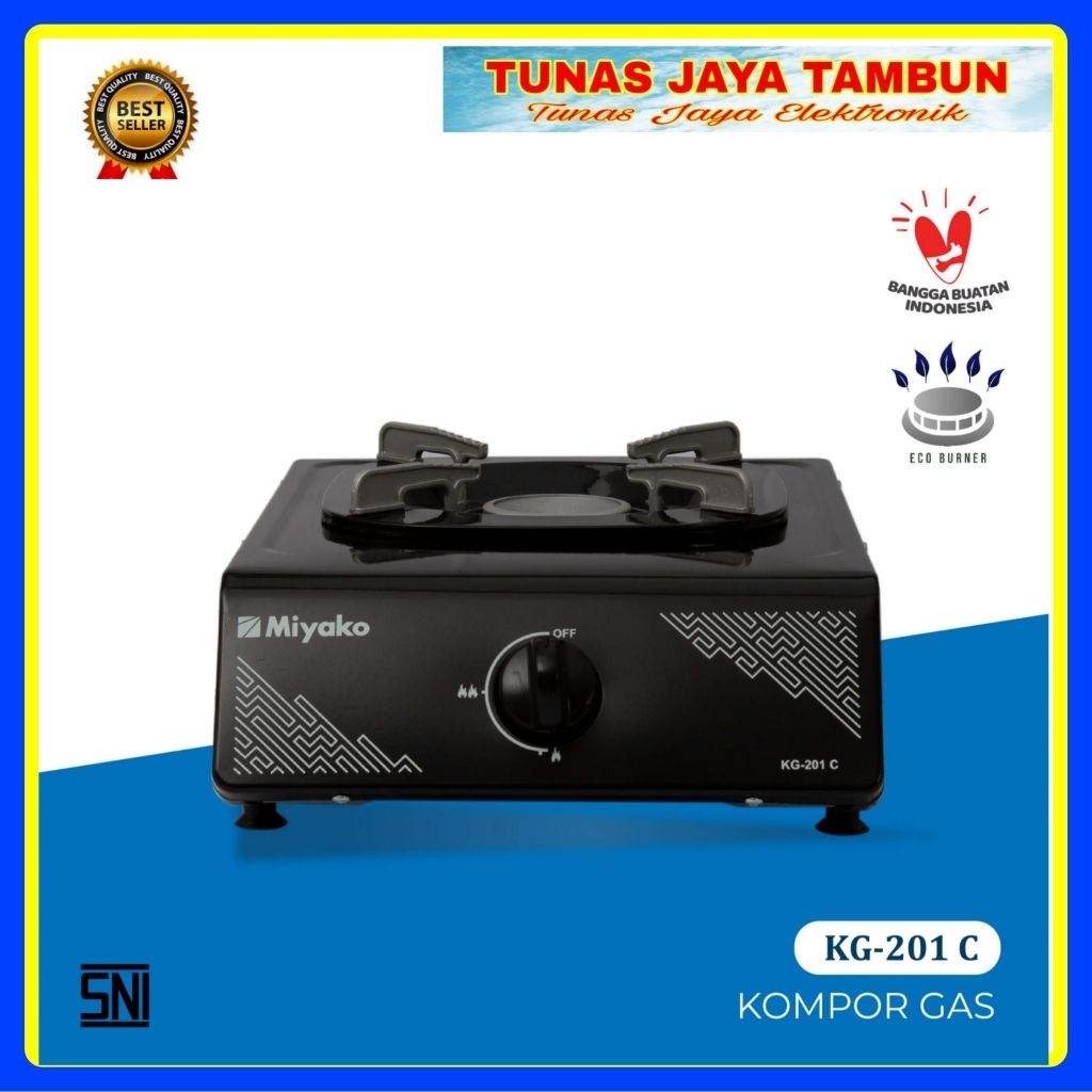 KOMPOR GAS MIYAKO KG 201 C / KOMPOR GAS MIYAKO 1 TUNGKU KG-201C / MIYAKO KG201C