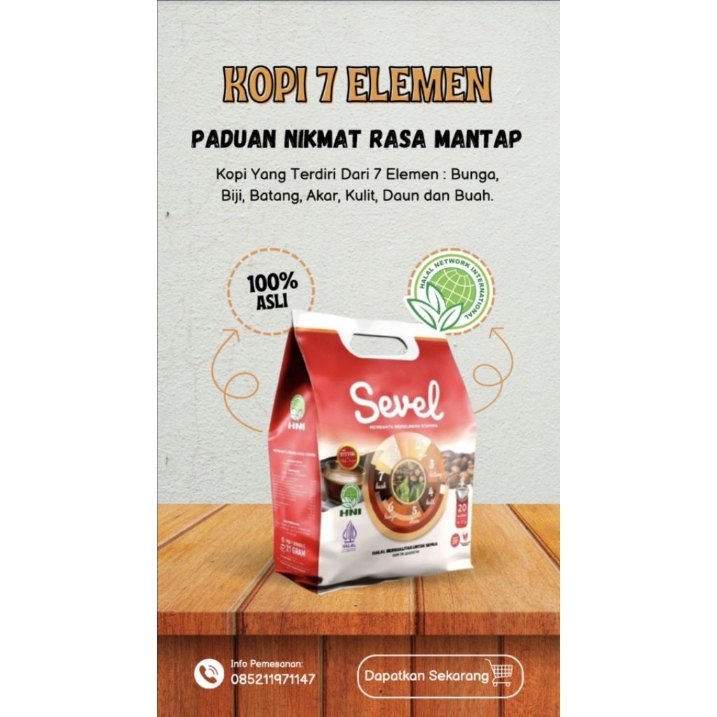 KOPI 7 ELEMEN,SEVEN ELEMEN,SEVEL