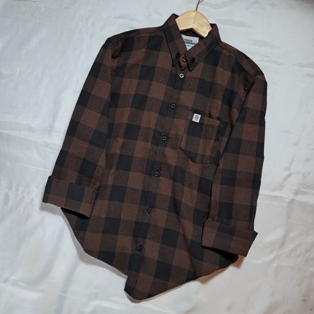 Kemeja Flanel Pria Lengan Panjang Motif Veterano Kemeja Flanel Unisex Premium Distro