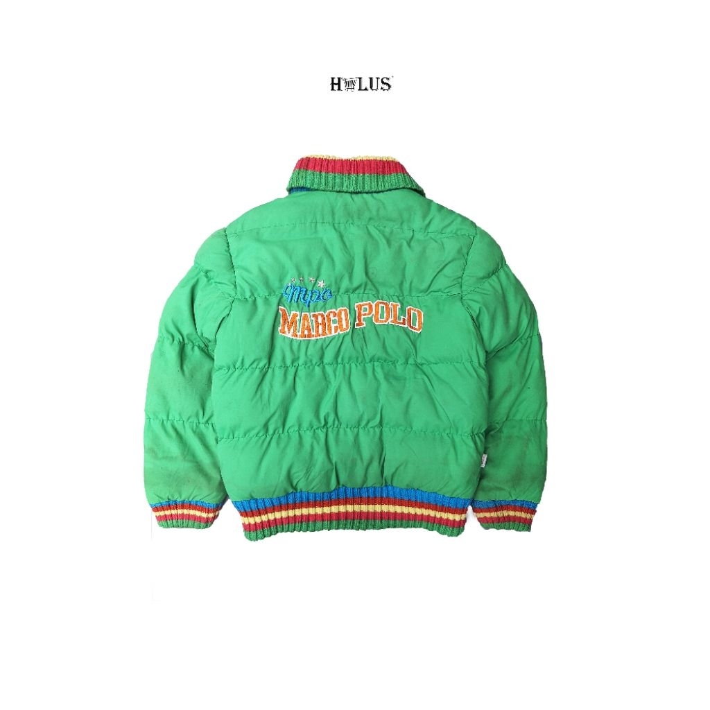 Vintage Unique Jacket bulang Marco Polo x Huang Bnoppy Authentic Rare Green