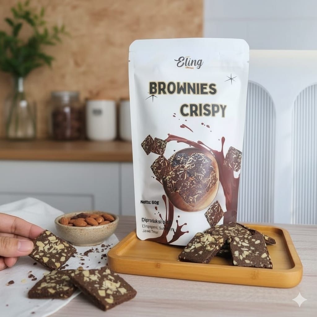 Bronchips Keripik Brownies Keju, Almond Enak Murah 60gr || Bronchips Keripik Brownies Crispy Renyah 