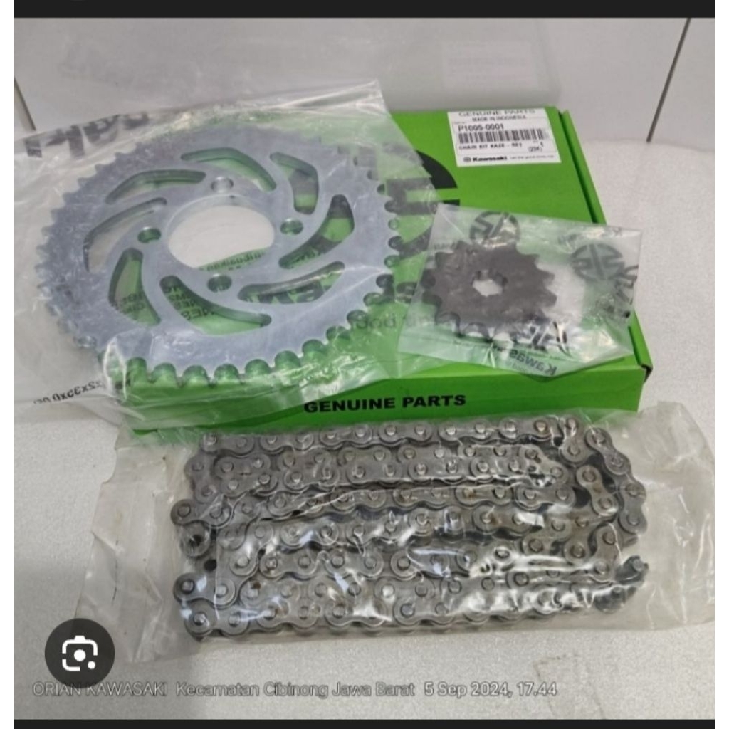 GEARSET GIRSET KAWASAKI KAZE R ORIGINAL GENUINE PART P1005-0001