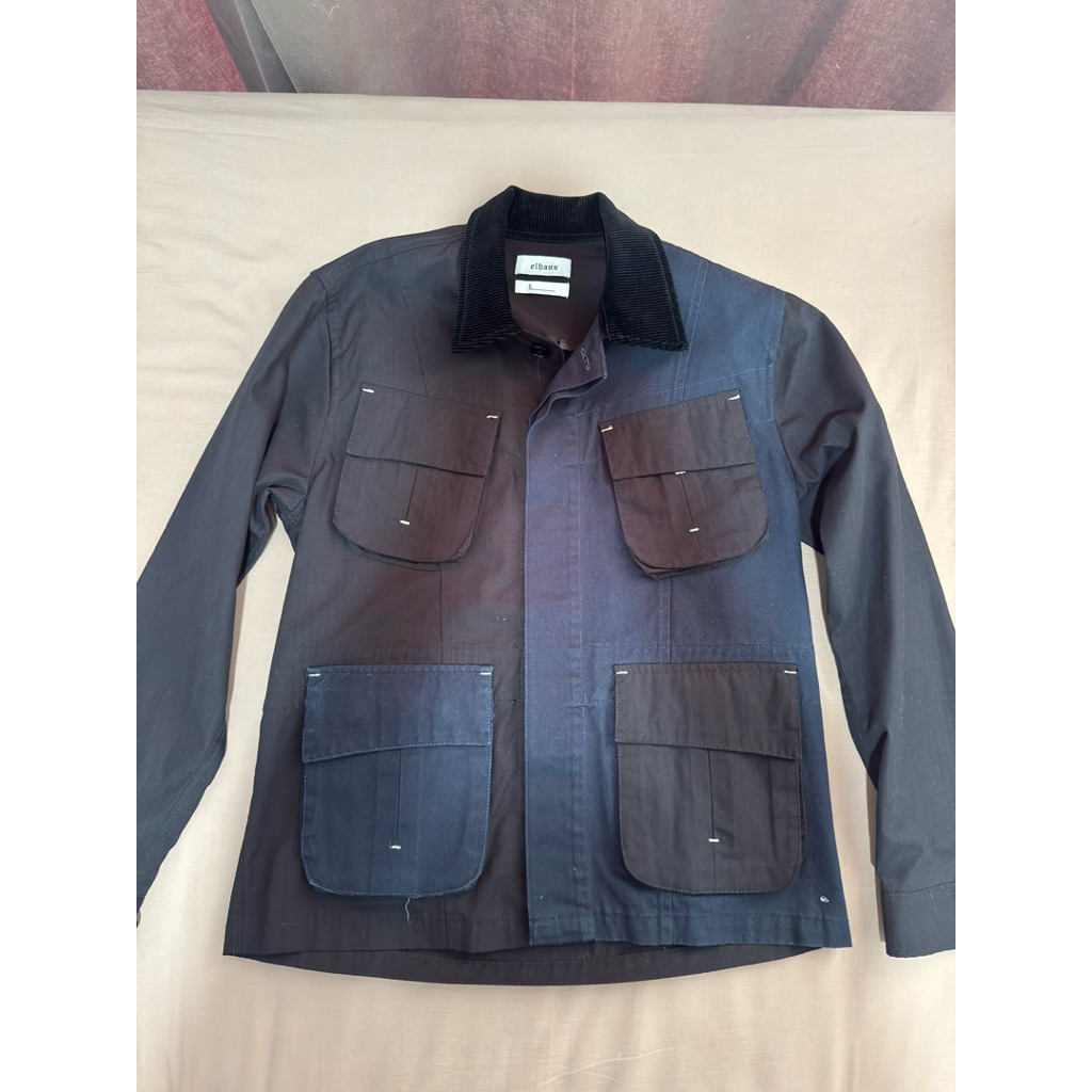 Jaket Biru Hitam Elhaus
