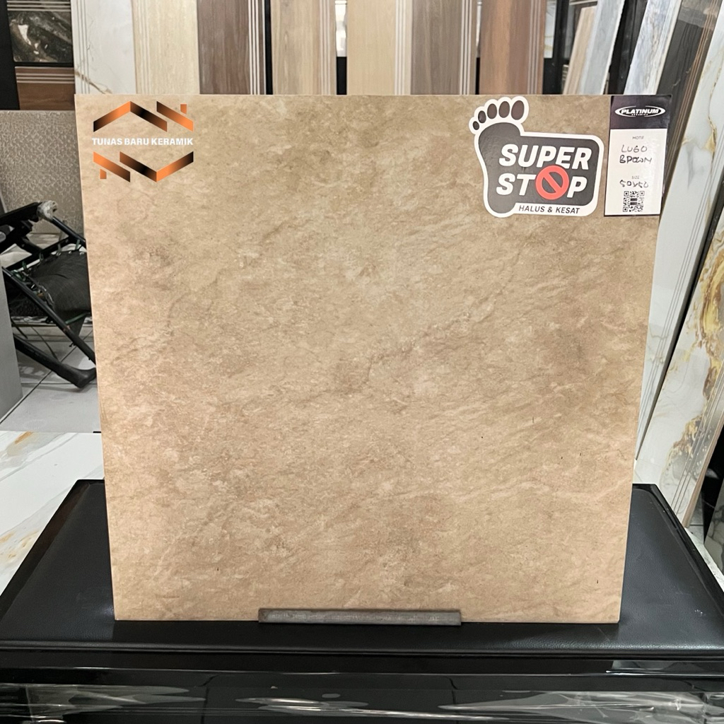 Keramik Cutting 50x50 Platinum Lugo Brown | Matt/Super Stop