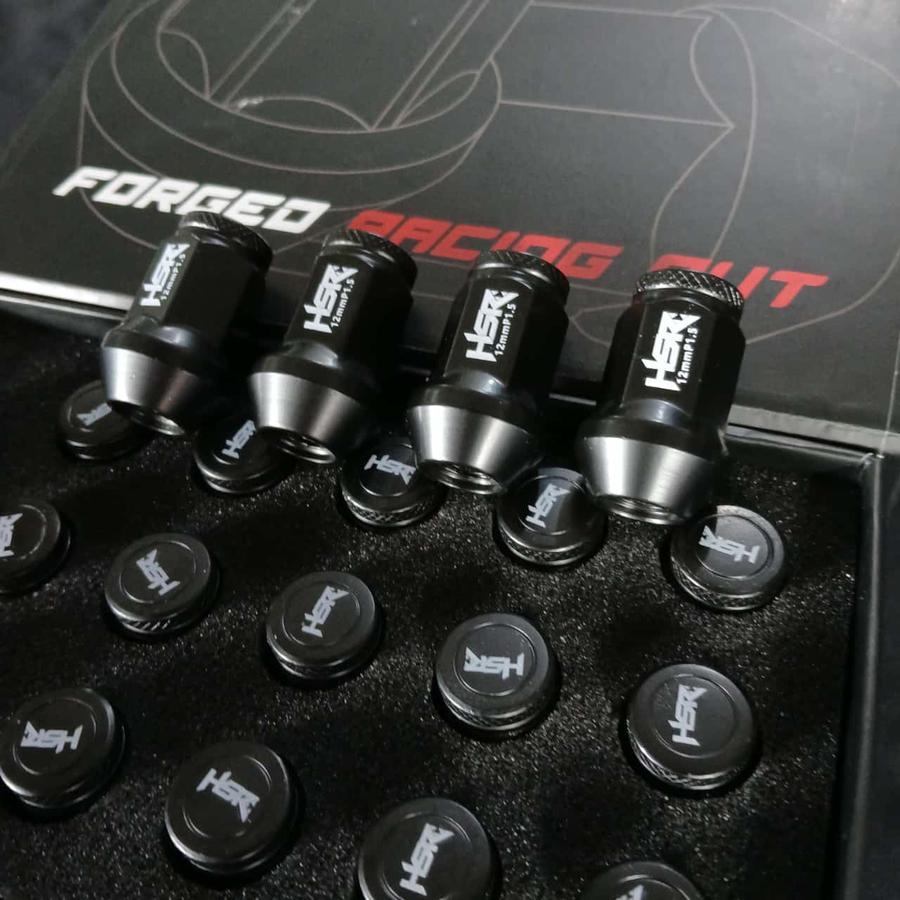 mur racing baut hsr forged HITAM ukuran 12x1.5 dan 12x1.25