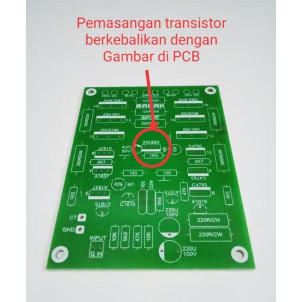 PCB Power 1500W NKRI BADAK Mono