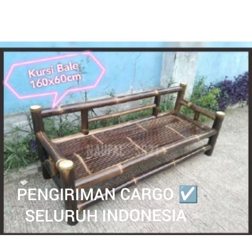 BALE BAMBU, BANGKU PANJANG (PENGIRIMAN SELURUH INDONESIA VIA CARGO)