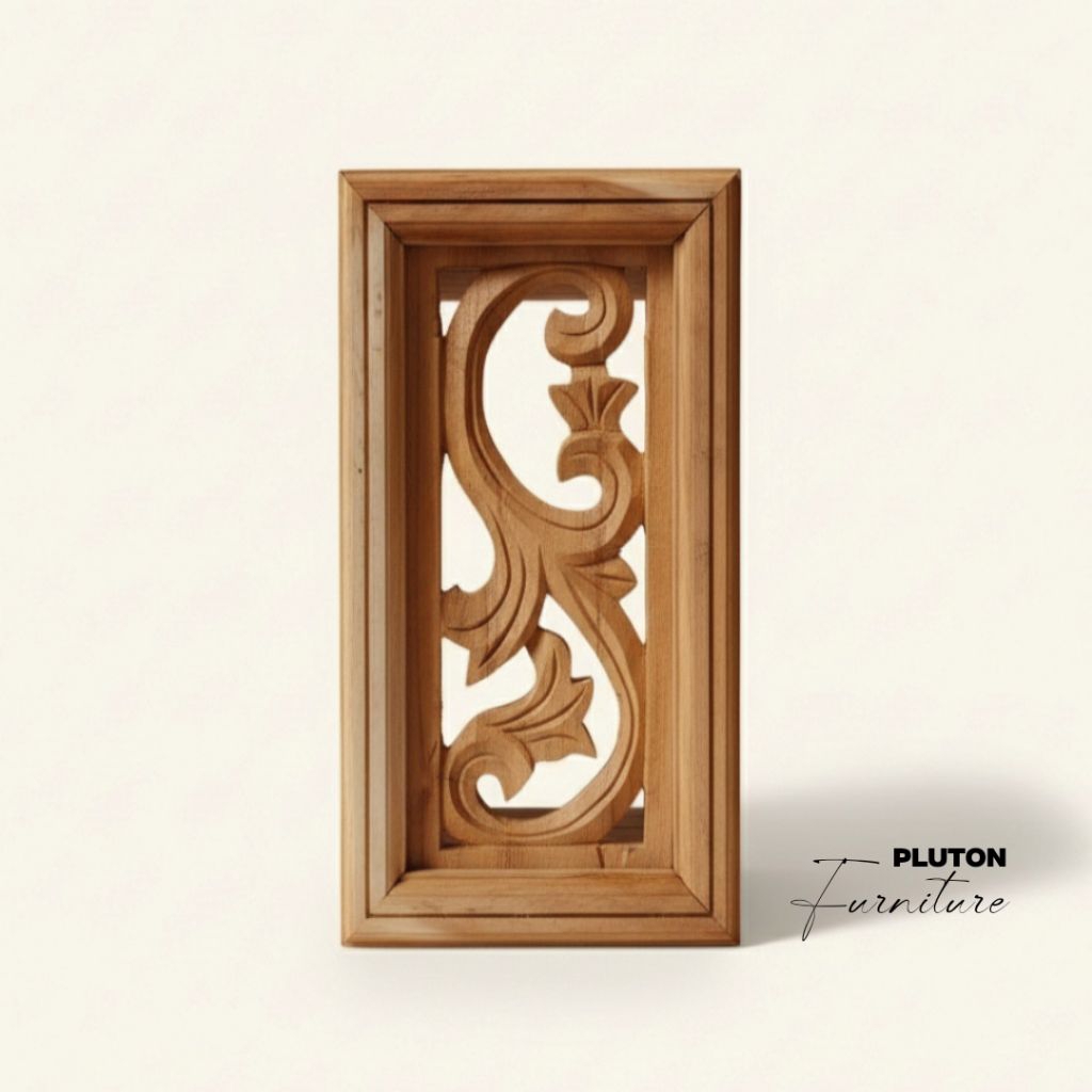 PLUTON - Loster ukiran kayu jati 2 muka/Ventilasi rumah Aesthetic/ventilasi alami