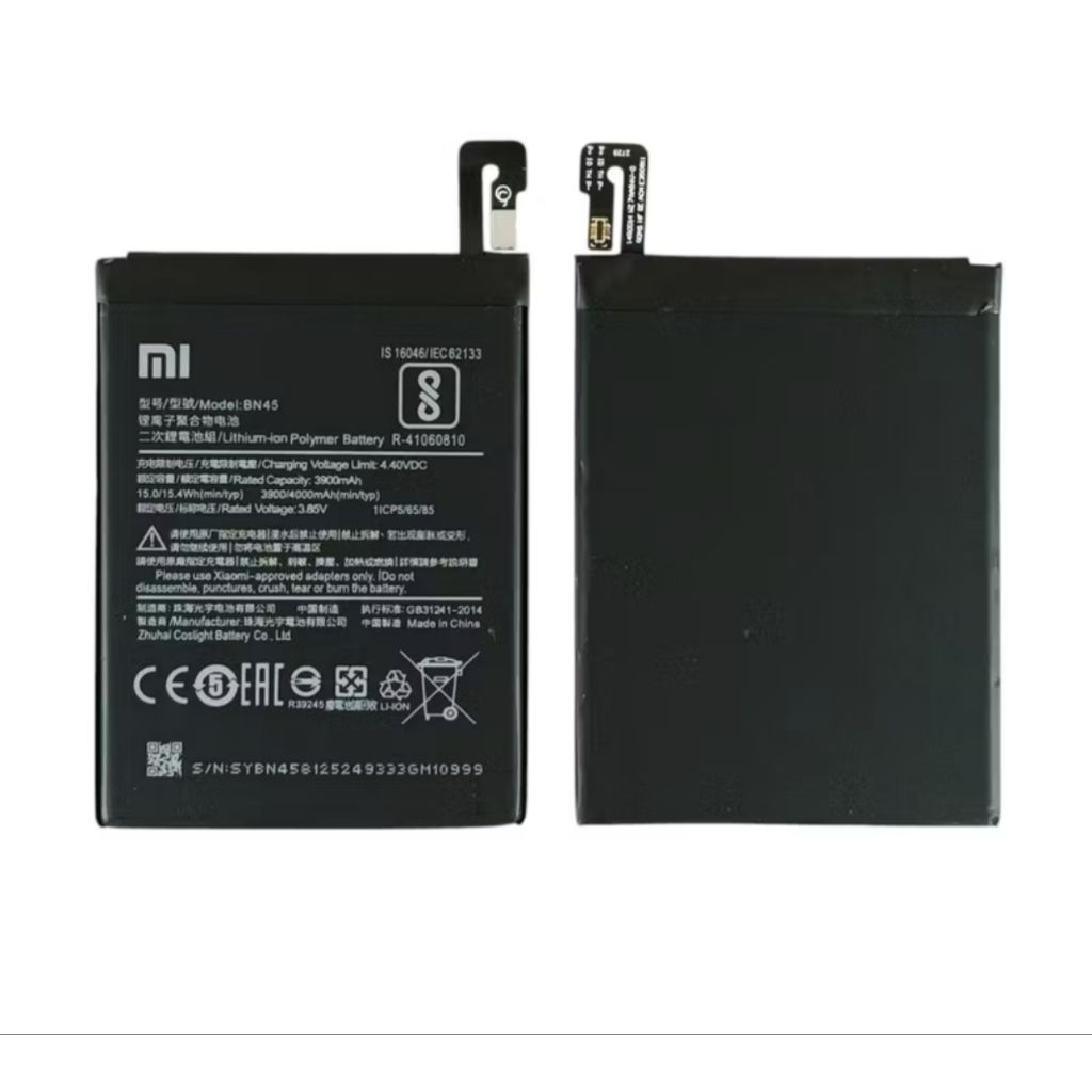 Batre Baterai xiaomi Redmi Note 5 / Note 5 Pro Bn45  original copotan