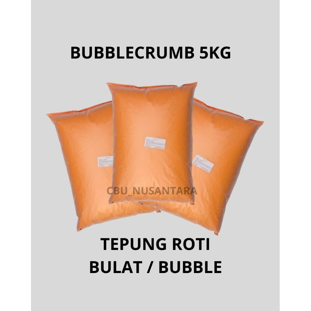 Bubblecrumb tepung Roti bulat kemasan karung 5kg