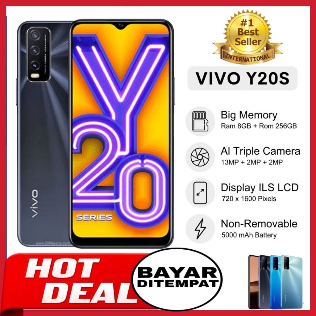 [MP] VIVO Y20s Ram 8/256GB 50MP  4G LTE GARANSI 1TAHUN