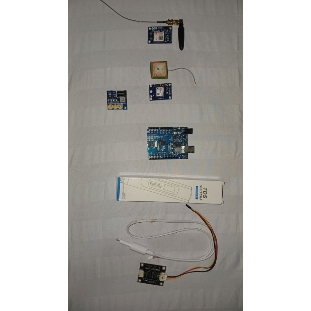Paket Komponen IoT (Arduino, Sensor TDS, SIM800L, Sensor GPS, TDS Meter)
