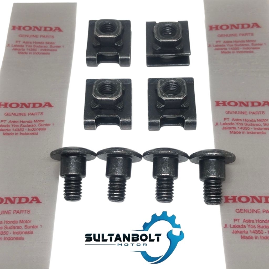 4set Baut L Baut/Klip Baut Batok Lampu Depan CRF 150 Honda Original