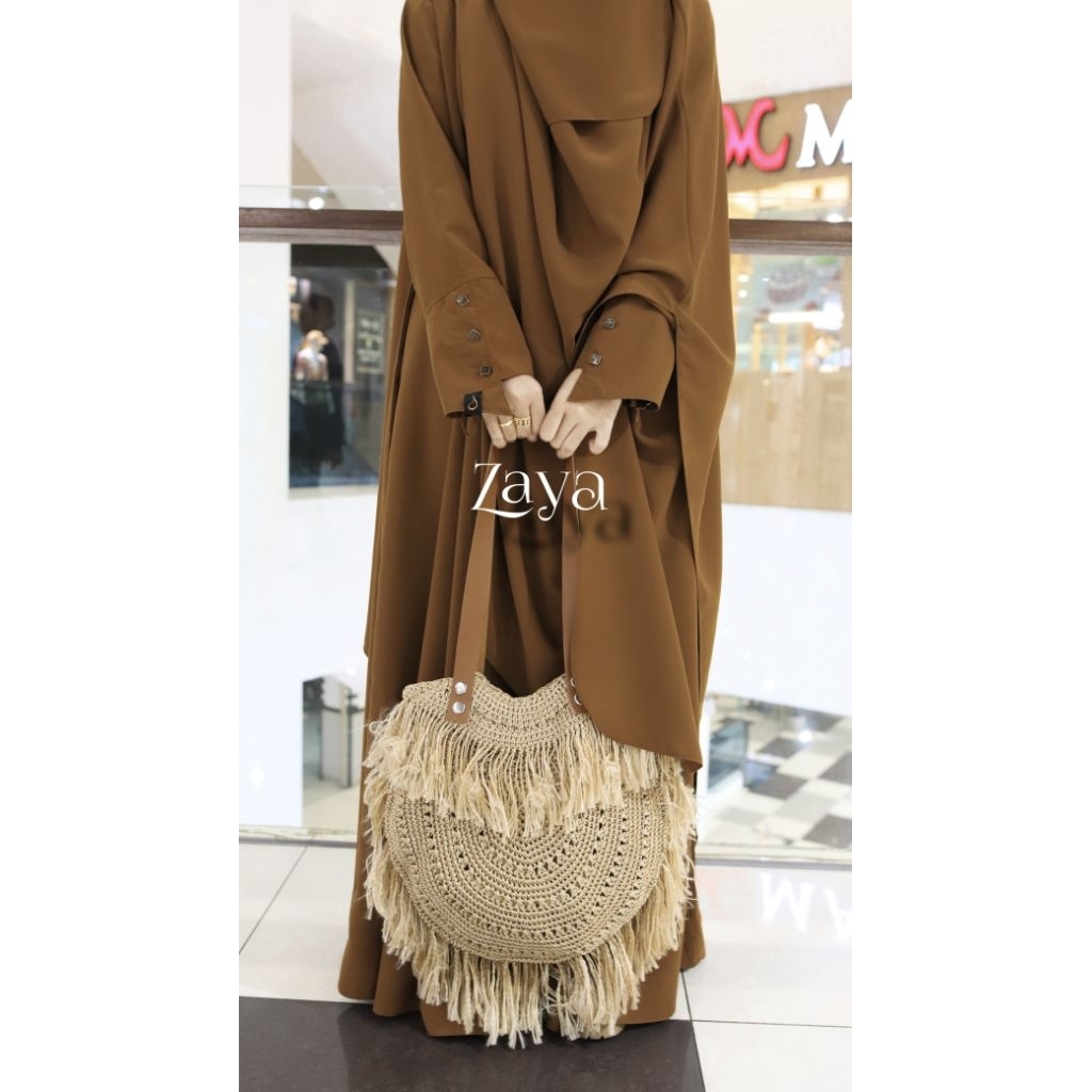 zaya set gamis by la outfit | gamis set cadar |gamis