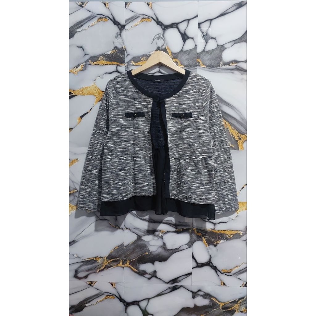 GLISSE CARDIGAN RAJUT TWEED