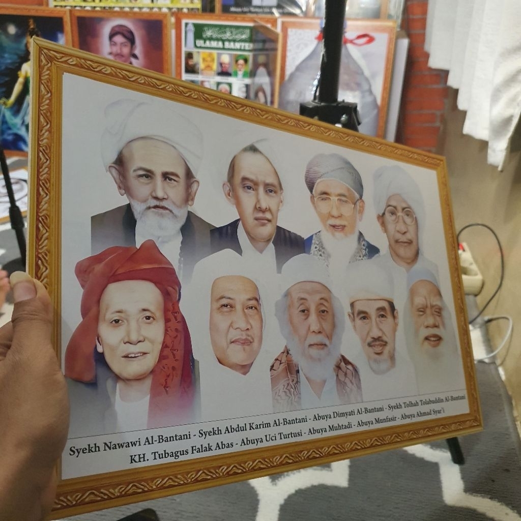 poster kumpulan ulama banten | ukuran besar 30x45 | hiasan dinding habaib dan ulama