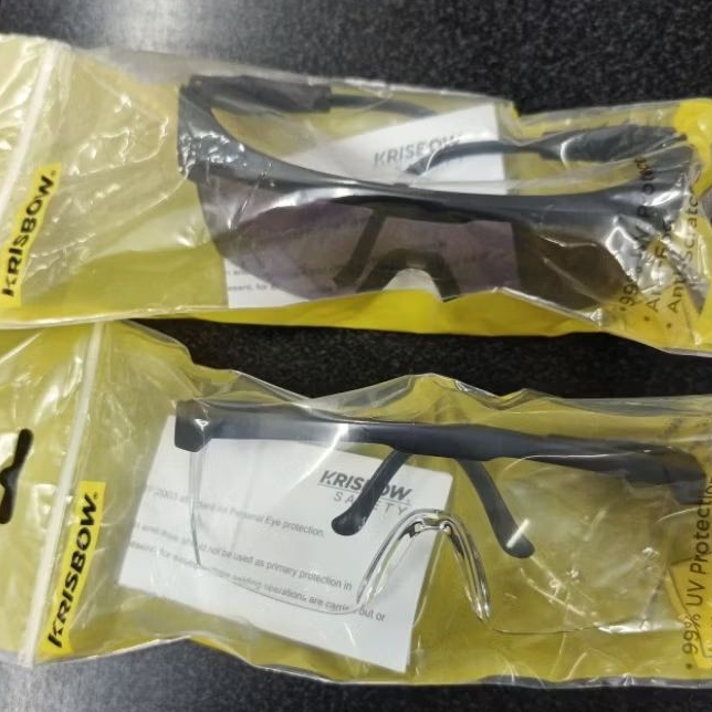 krisbow spectacle flexible temple clear/yellow/smoke // kacamata safety clear/yellow/smoke(hitam)