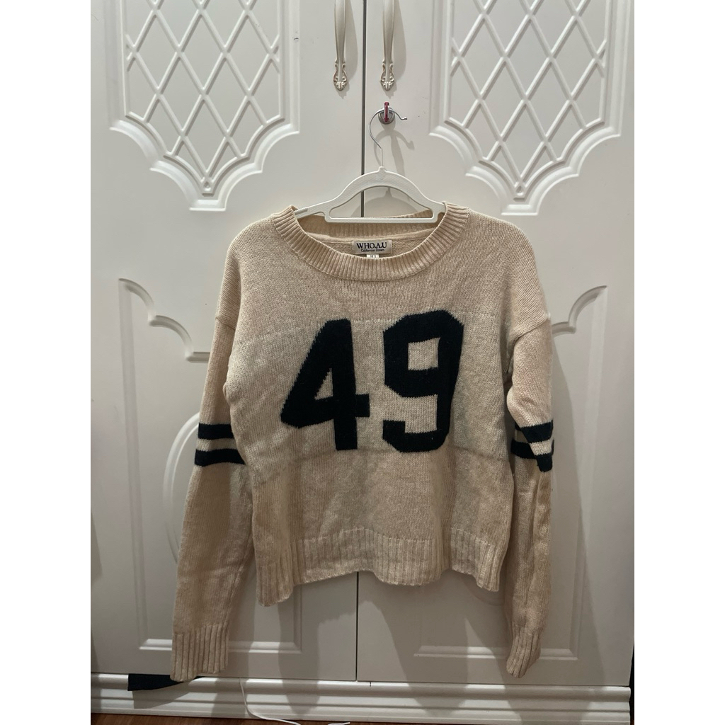 sweater rajut wool who au