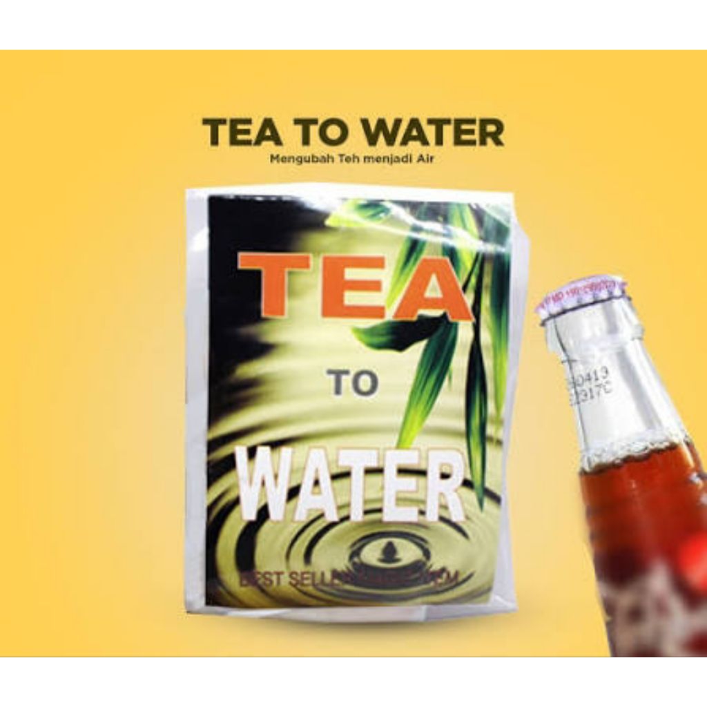 sulap tea to water-merubah air teh menjadi air putih