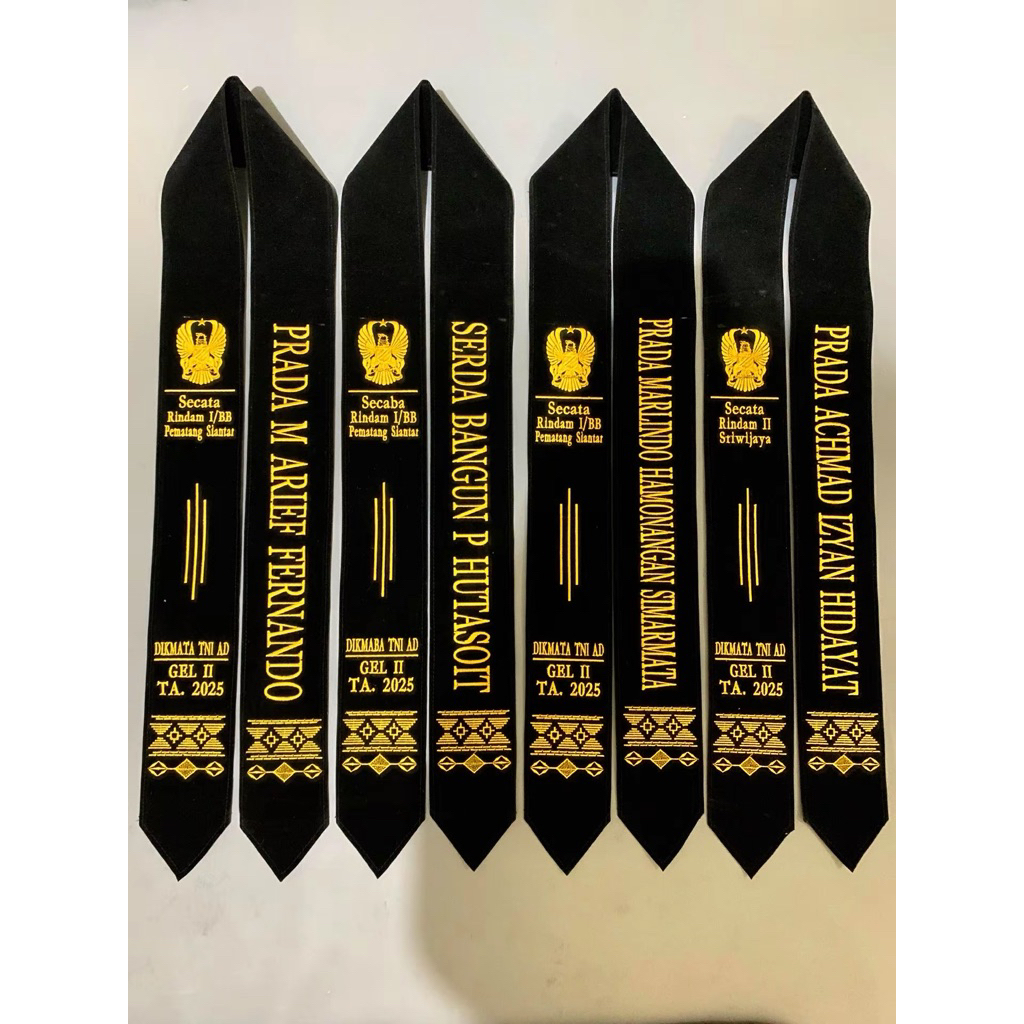 SELEMPANG PELANTIKAN TNI AD-MOTIF LOGO POLOS